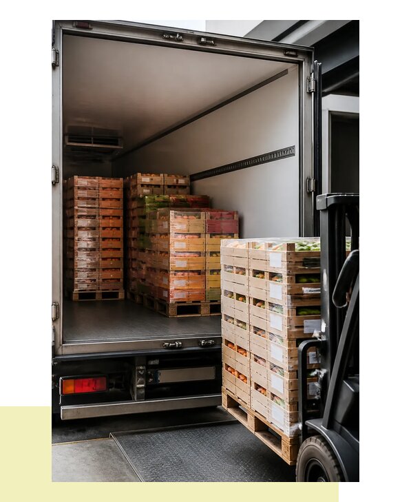Перевозка сельхозпродукции на паллетах с доставкой в Серпухов